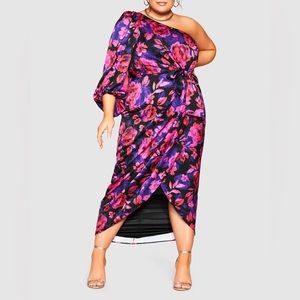 City Chic Bria Print Maxi Dress
